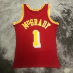 NBA 1 Tracy Mcgrady Rockets 2004-05 M&N Maillot Rouge imprimé